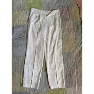 Women’s dress pants talbots size 8 white pants straight cut